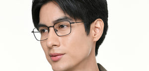 Black Rectangle Full Rim Unisex Eyeglasses by Vincent Chase-219549