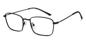 Black Rectangle Full Rim Unisex Eyeglasses by Vincent Chase-219549