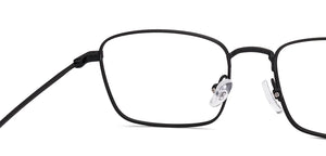 Black Rectangle Full Rim Unisex Eyeglasses by Vincent Chase-219549