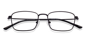 Black Rectangle Full Rim Unisex Eyeglasses by Vincent Chase-219549