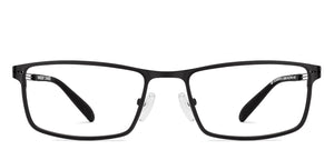 Black Rectangle Full Rim Unisex Eyeglasses by Vincent Chase-231403