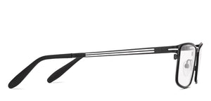Black Rectangle Full Rim Unisex Eyeglasses by Vincent Chase-231403