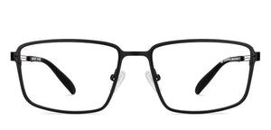 Black Rectangle Full Rim Unisex Eyeglasses by Vincent Chase-231404