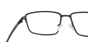 Black Rectangle Full Rim Unisex Eyeglasses by Vincent Chase-231404