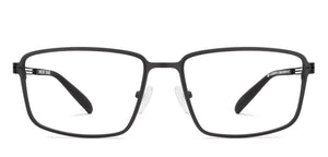 Black Rectangle Full Rim Unisex Eyeglasses by Vincent Chase-231405