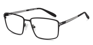 Black Rectangle Full Rim Unisex Eyeglasses by Vincent Chase-231405