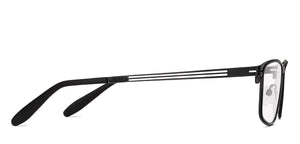 Black Rectangle Full Rim Unisex Eyeglasses by Vincent Chase-231407
