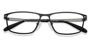 Black Rectangle Full Rim Unisex Eyeglasses by Vincent Chase-231407