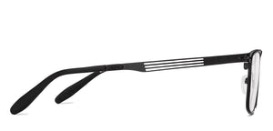 Black Rectangle Full Rim Unisex Eyeglasses by Vincent Chase-231409