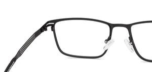 Black Rectangle Full Rim Unisex Eyeglasses by Vincent Chase-231409
