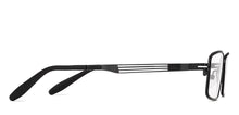 Load image into Gallery viewer, Black Rectangle Full Rim Unisex Eyeglasses by Vincent Chase-231440