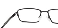 Load image into Gallery viewer, Black Rectangle Full Rim Unisex Eyeglasses by Vincent Chase-231440