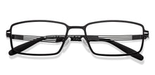 Load image into Gallery viewer, Black Rectangle Full Rim Unisex Eyeglasses by Vincent Chase-231440