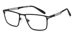 Black Rectangle Full Rim Unisex Eyeglasses by Vincent Chase-231441