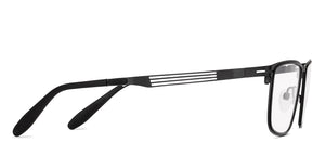 Black Rectangle Full Rim Unisex Eyeglasses by Vincent Chase-231441