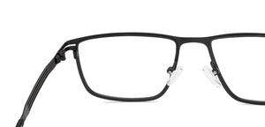 Black Rectangle Full Rim Unisex Eyeglasses by Vincent Chase-231441