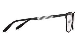Black Rectangle Full Rim Unisex Eyeglasses by Vincent Chase-231443