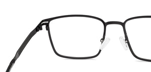Black Rectangle Full Rim Unisex Eyeglasses by Vincent Chase-231443