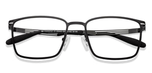 Black Rectangle Full Rim Unisex Eyeglasses by Vincent Chase-231443