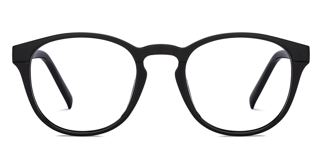Black Round Full Rim Unisex Eyeglasses by Lenskart Air Online-204189
