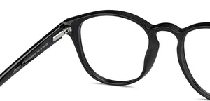 Black Round Full Rim Unisex Eyeglasses by Lenskart Air Online-204189