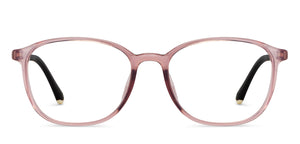 Pink Round Full Rim Unisex Eyeglasses by Lenskart Air-201202