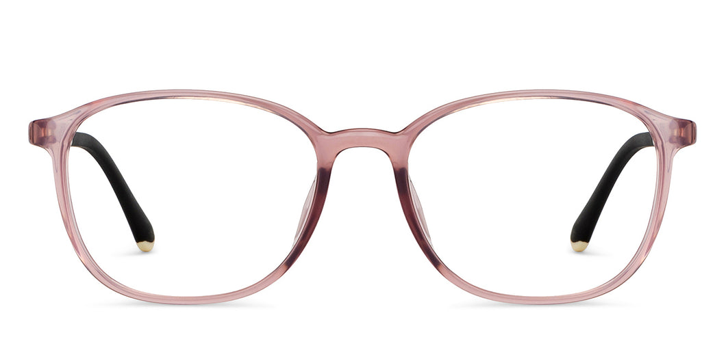 Pink Round Full Rim Unisex Eyeglasses by Lenskart Air-201202