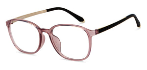 Pink Round Full Rim Unisex Eyeglasses by Lenskart Air-201202