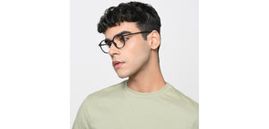 Black Round Full Rim Unisex Eyeglasses by Lenskart Air-219872