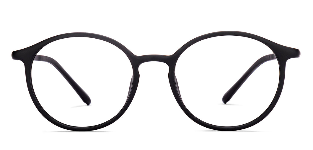 Black Round Full Rim Unisex Eyeglasses by Lenskart Air-219872