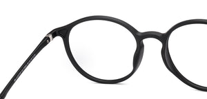 Black Round Full Rim Unisex Eyeglasses by Lenskart Air-219872