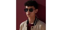 Load image into Gallery viewer, Black Round Full Rim Unisex Sunglasses by Lenskart-232721