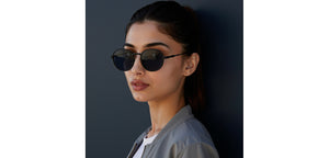 Black Round Full Rim Unisex Sunglasses by Lenskart-232721