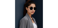 Load image into Gallery viewer, Black Round Full Rim Unisex Sunglasses by Lenskart-232721