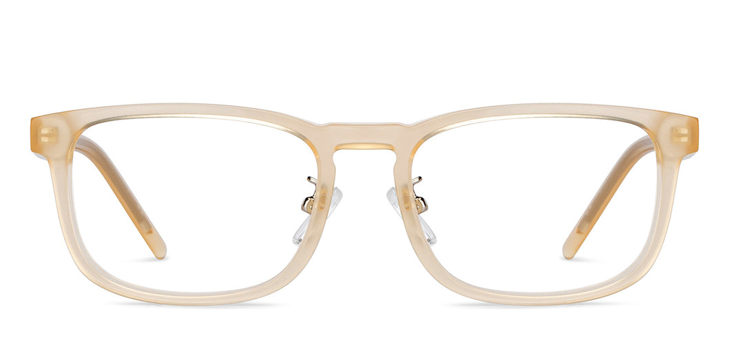 Yellow Rectangle Full Rim Men Eyeglasses by Vincent Chase Online-204335