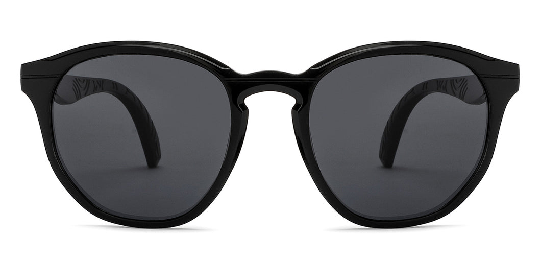Black Round Full Rim Unisex Sunglasses by Vincent Chase Online-207914