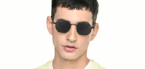 Black Round Full Rim Unisex Sunglasses by Vincent Chase Polarized-221889