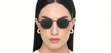 Load image into Gallery viewer, Black Round Full Rim Unisex Sunglasses by Vincent Chase Polarized-221889