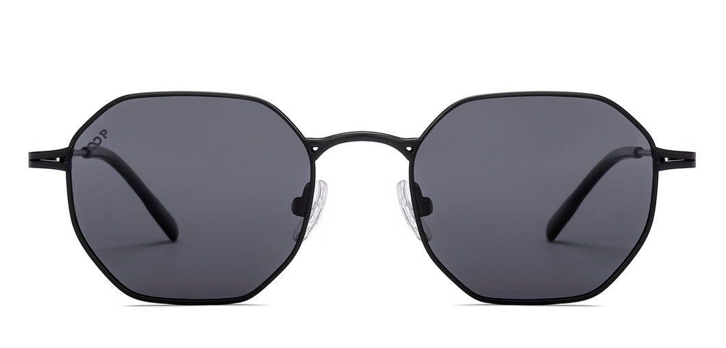 Black Round Full Rim Unisex Sunglasses by Vincent Chase Polarized-221889