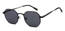 Load image into Gallery viewer, Black Round Full Rim Unisex Sunglasses by Vincent Chase Polarized-221889