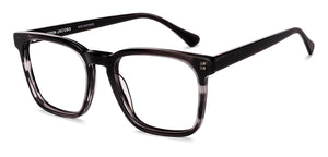 Black Square Full Rim Unisex Eyeglasses by John Jacobs-233373