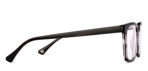 Black Square Full Rim Unisex Eyeglasses by John Jacobs-233373