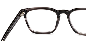 Black Square Full Rim Unisex Eyeglasses by John Jacobs-233373