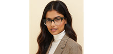 Load image into Gallery viewer, Black Rectangle Full Rim Unisex Eyeglasses by John Jacobs-236868