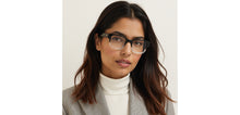 Load image into Gallery viewer, Black Rectangle Full Rim Unisex Eyeglasses by John Jacobs-236868
