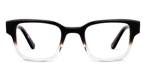 Black Rectangle Full Rim Unisex Eyeglasses by John Jacobs-236868