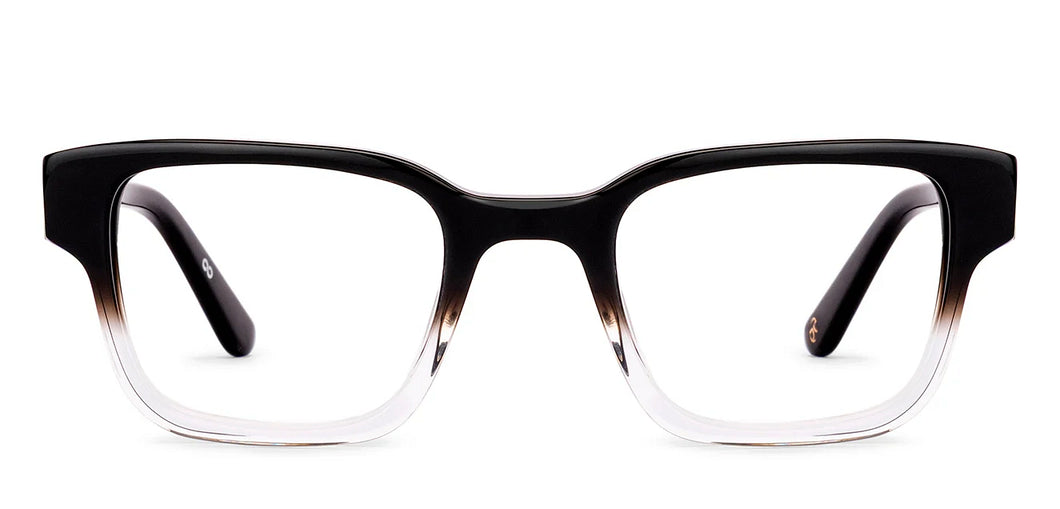 Black Rectangle Full Rim Unisex Eyeglasses by John Jacobs-236868