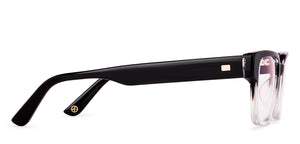 Black Rectangle Full Rim Unisex Eyeglasses by John Jacobs-236868