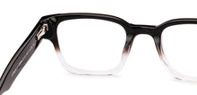 Load image into Gallery viewer, Black Rectangle Full Rim Unisex Eyeglasses by John Jacobs-236868