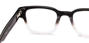 Black Rectangle Full Rim Unisex Eyeglasses by John Jacobs-236868